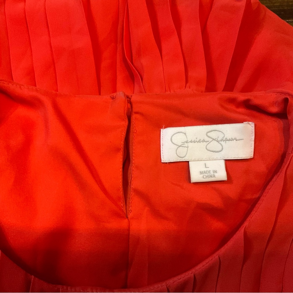 Jessica Simpson Red and Pink Sleeveless Dress - Picture 5 of 12